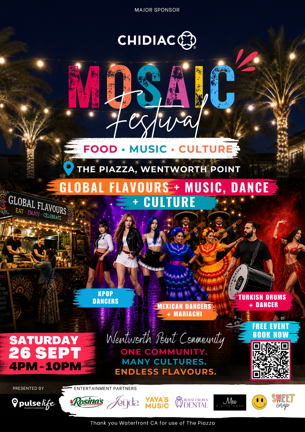 Mosaic Festival promotion — Event poster & promotional artwork — Pulse programme